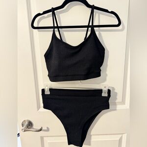 Ribbed High Waisted Bikini